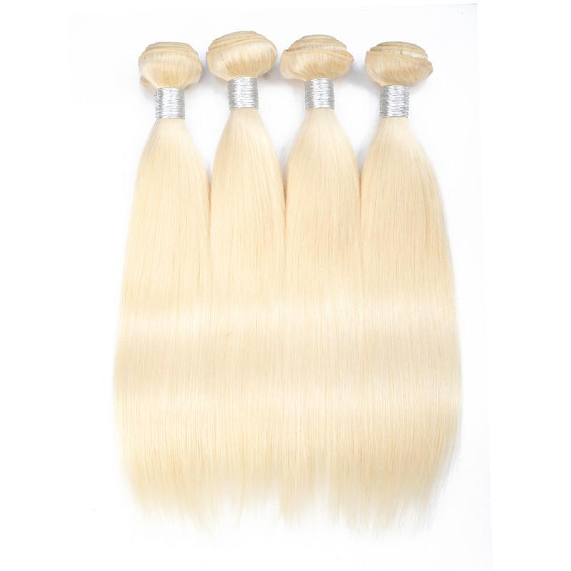 ヘアエクステンション レディース ブロンド ストレート 613 ウィッグ 真人毛 エクステ 10inch 12inch 1..