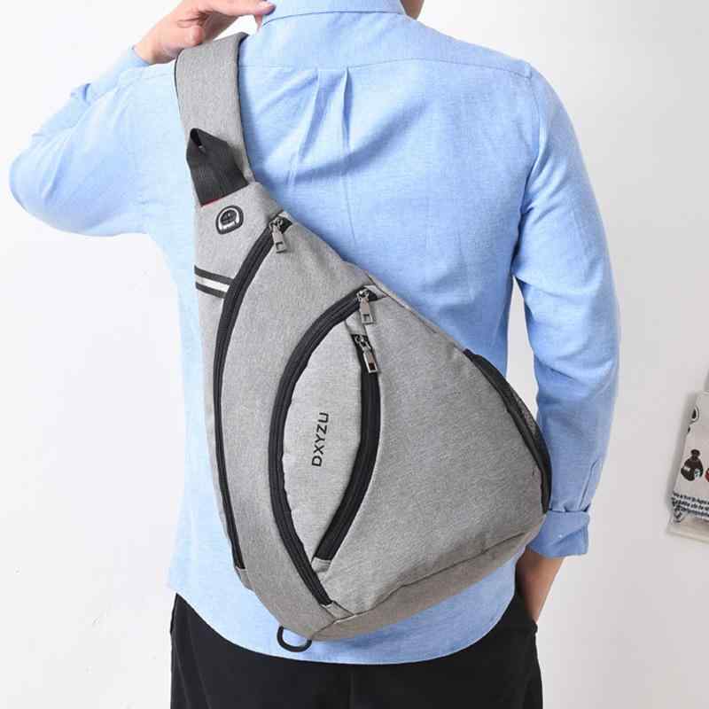 ボディバッグ メンズ 男性用 鞄 カバン ナイロン 耐摩耗 普段使い 斜めがけ ワンショルダー ブルー ブ..