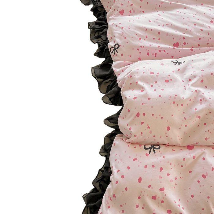 布団カバー 春夏 韓国風 花柄フリル 寝具セット 枕カバー 学生寮 ベッドリネン