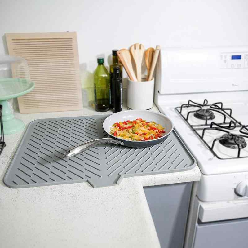 シリコンマット キッチンマット 家庭用マット 防滑マット 台所マット 食器乾燥マット グラスマット 碗..