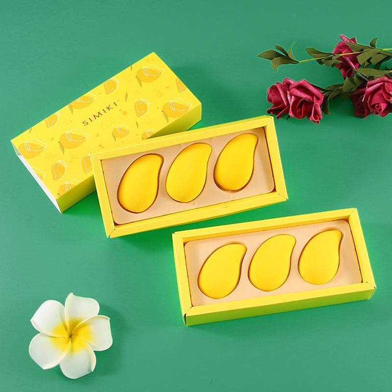 メイク用スポンジ 3個セット 超 мягкий 亲水性ポリウレタン 乾湿両用 パフ