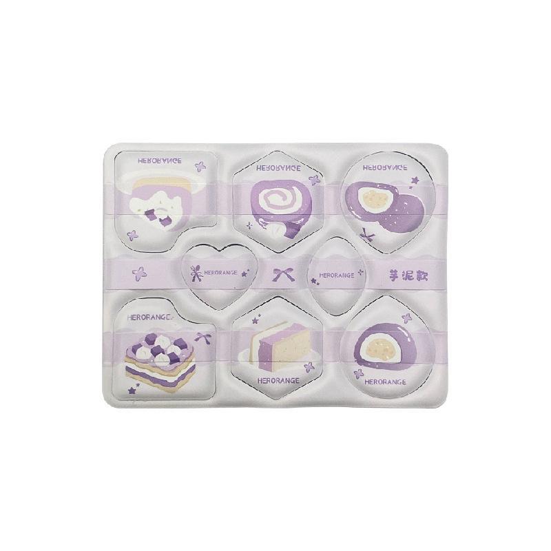 パフ スポンジ メイクアップ用 8個 芋泥 抹茶 シリーズ 親水性 ポリウレタン 亲肤 タイプ 乾燥肌 敏感肌 向け 弾力性 ソフト タッチ オリーブ形 水滴形