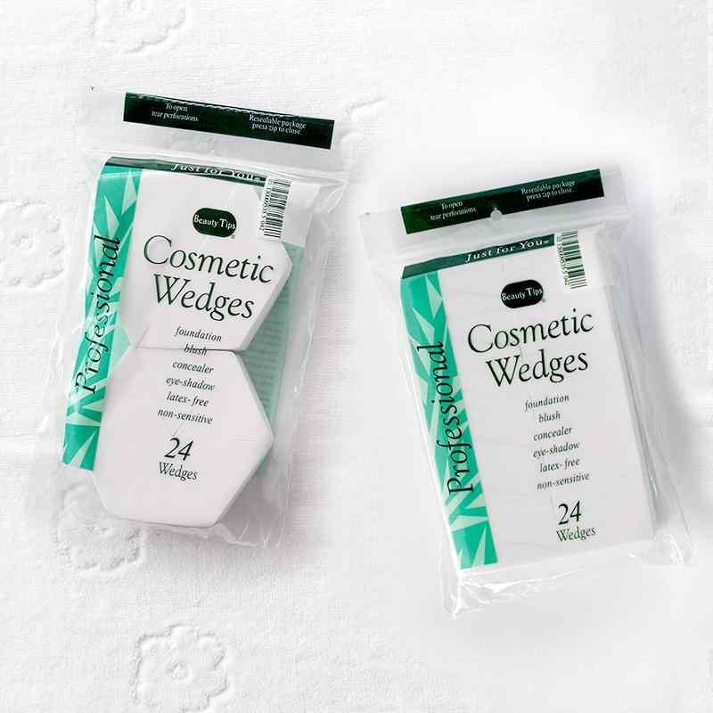 パフ スポンジ 初心者向け メイクアップ 化粧用 12個 三角形 親水性