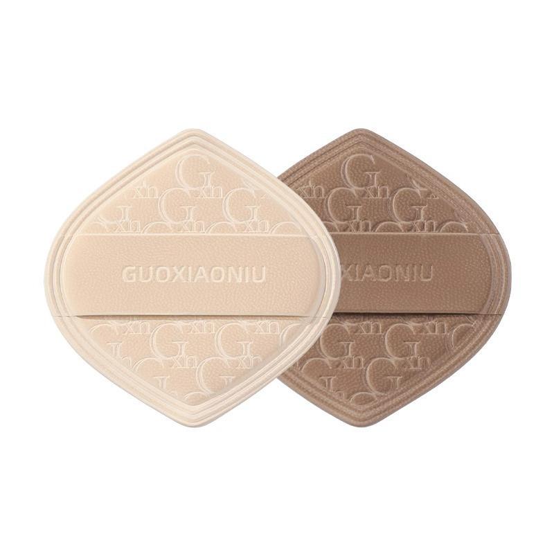 パフ メイク用 スポンジ 柔らかい クッションファンデーション 塗布用 美容ツール 乾湿両用 コーヒー色 チョコレート色