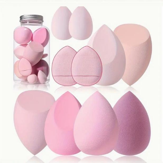 メイク用スポンジ パフ 美容ツール メイクアップ 化粧スポンジ ファンデーション パウダー用 8色展開