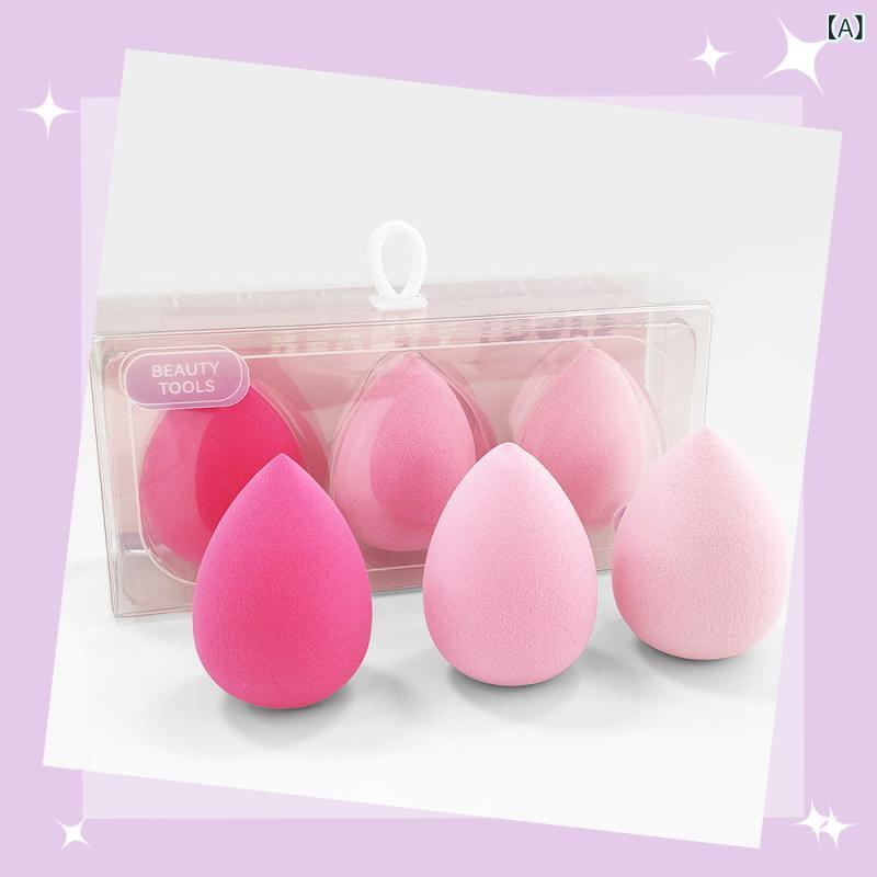 メイクアップ スポンジ パフ 3個セット 高反発 弾力 স্পর্শ Q弾性 メイク道具 コスメ 化粧