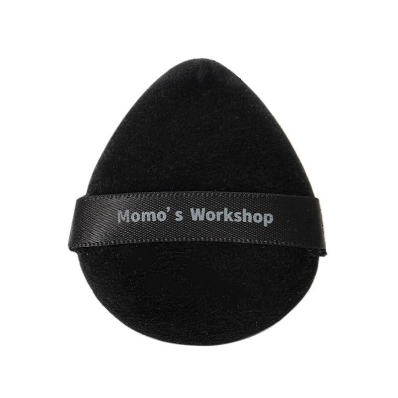 パフ & スポンジ ドライ ウェット両用 エアクッション パフ ベルベット 散粉 ファンデーション 化粧用具 MINI MIXパフ TATAMI 黒 卵型