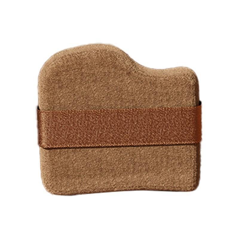 パフ チョコレート クッションパフ フェイスパウダーパフ スポンジ メイクアップツール 6個セット ドライ ウェット両用