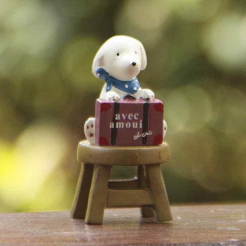 ガーデニング雑貨 犬 ドッグ モチーフ スツール 椅子 オブジェ 置物 樹脂製 庭 玄関 部屋 デスク 飾り ..