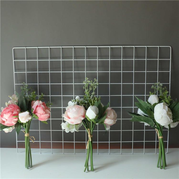 バラ 造花 インテリア 韓国風 ホームデコレーション 白 ホワイト クリームピンク 濃いピンク 庭 園芸 ..