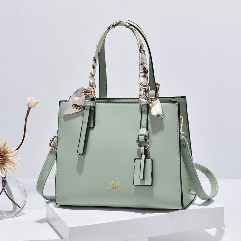 ハンドバッグ レディース トートバッグ ショルダーバッグ 斜めがけバッグ PUレザー 無地 ステッチ ホワイト イエロー ブラック グリーン ピンク系 カーキ 通勤 普段使い