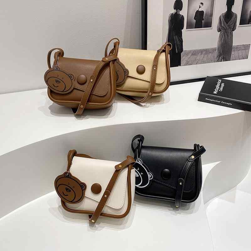 バッグ レディース ショルダーバッグ 斜めがけ 韓国風 かわいい トートバッグ PUレザー ブラウン ホワイト ブラック カーキ色 小さめ 普段使い