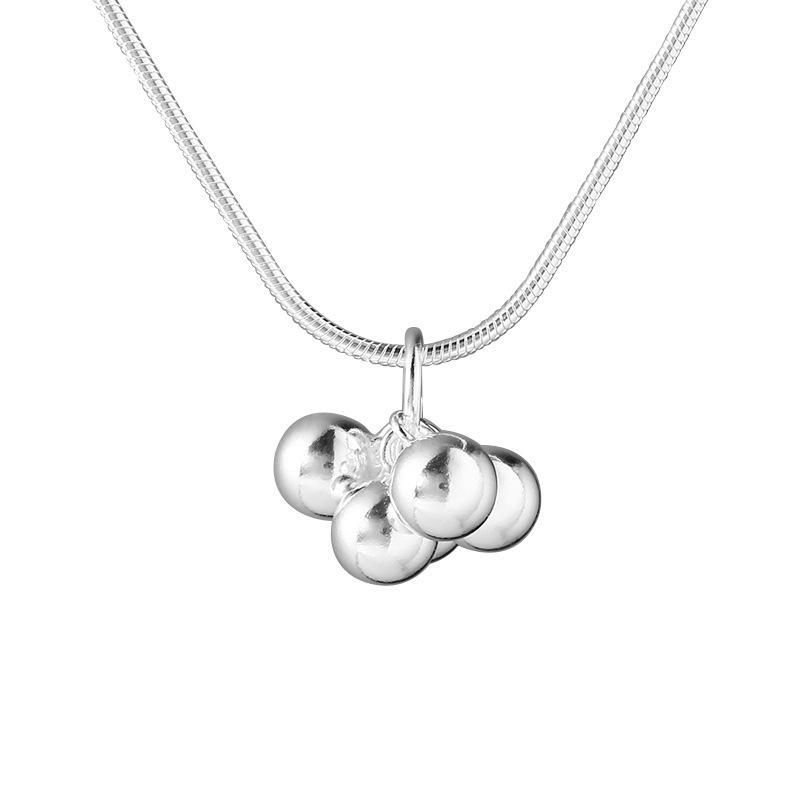 ネックレス レディース シルバー925 葡萄モチーフ 韓国風 シンプル チョーカー ペンダント シルバーアクセサリー 普段使い かわいい 上品
