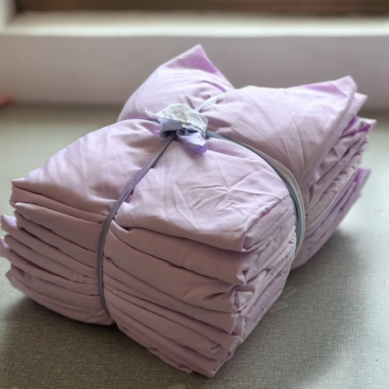 ベッドリネン ベッドシーツ 枕カバー 単品 無地 シンプル 家紡 ベッド用品 ピンク系 小花柄 蚊帳 支柱