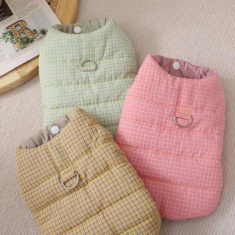 ドッグウェア 秋冬 小型犬用 ビションフリーゼ 犬 服 保温 防寒 抜け毛防止 かわいい ツートンカラー ..