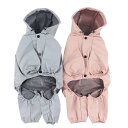 ペット用レインコート 犬用 猫用 服 防水 通気性 反射素材 小型犬 中型犬 大型犬 ブルー ピンク
