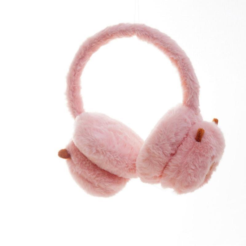 イヤーマフ レディース かわいい カピバラ 秋冬 防寒 暖か ピンク系 ふわふわ もこもこ あったか グッズ