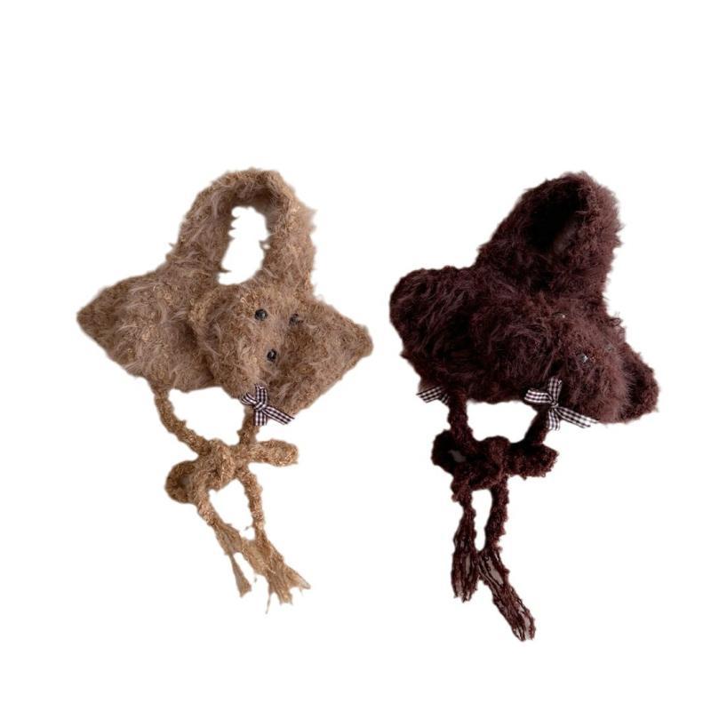 イヤーマフ キッズ 子供用 防寒 犬 ドッグ モチーフ ファッション雑貨 秋冬 学生 通学 普段使い 白色 ..