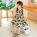 ワンピース 女の子 子供服 プリンセスドレス Aライン 春夏 コットン 花柄 アニマル柄 ドット柄 かわいい おしゃれ ガールズ キッズ カラフル 90 100...