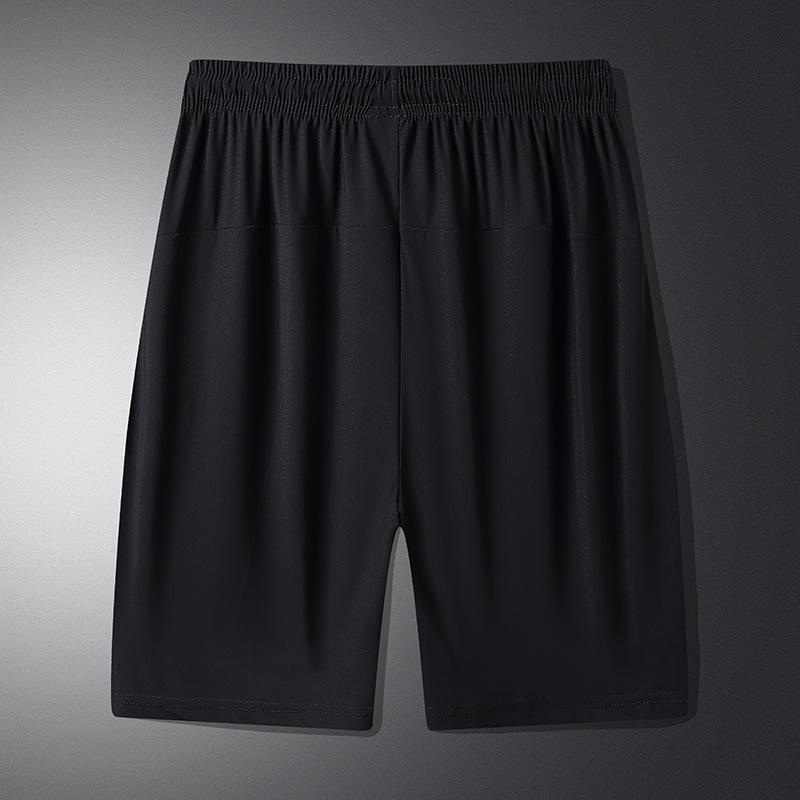ハーフパンツ メンズ 男性用 スポーツウェア 接触冷感 伸縮性 速乾性 トレーニング ランニング ジム 運動着 ルームウェア 部屋着 黒色