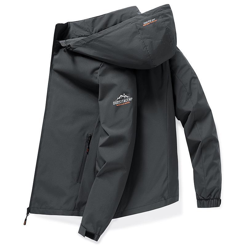 ジャケット メンズ 春秋 ワークジャケット ブルゾン スタンドカラー 多ポケット 防風 撥水 ブラック グレー カーキ