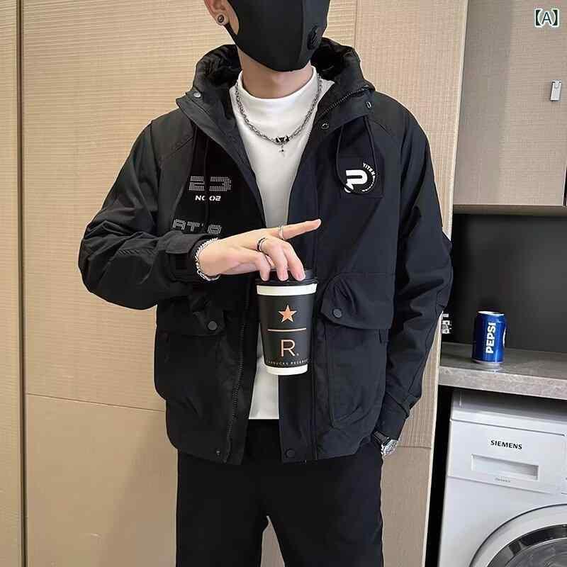 ジャケット メンズ 防水 防風 アウター 秋冬 カジュアル 長袖 ブルゾン ジャンパー 普段使い ブラック グリーン