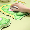 マウスパッド レディース キーボード リストレスト かわいい 恐竜 手枕 腕置き 天然ゴム 疲労軽減 デスクパッド