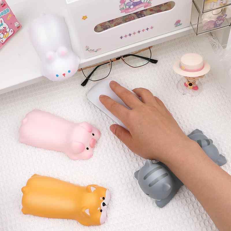 マウスパッド レディース 護手 リストレスト かわいい アニマル デスクマット 疲労軽減 衝撃吸収 接触冷感 オフィス 勉強 テレワーク 在宅勤務