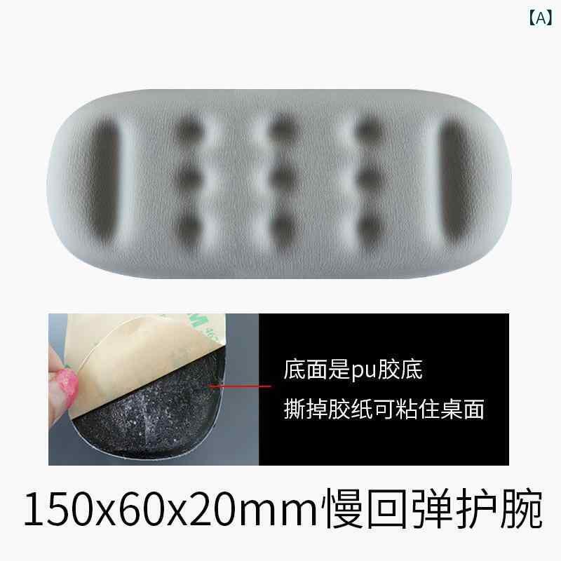 マウスパッド レディース かわいい リストレスト付き 疲労軽減 事務作業 勉強 ゲーム 天然ゴム 滑り止め付き 灰色系 黒色系