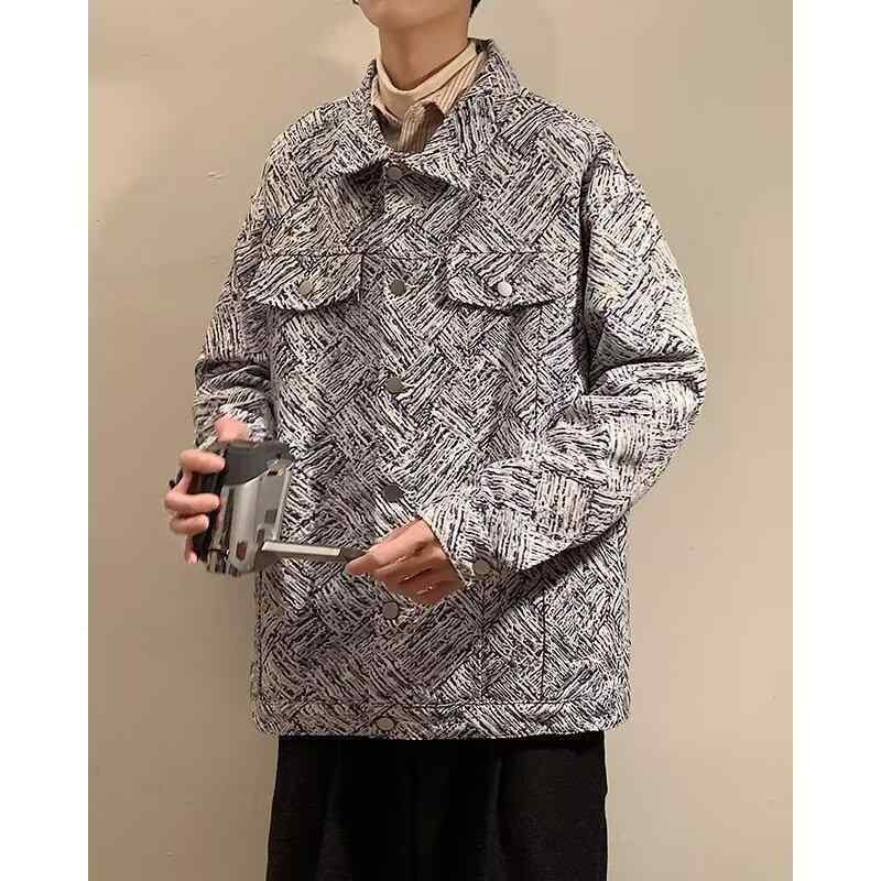 ジャケット メンズ 男性用 デニム Gジャン ブルゾン ゆったり 春秋 アウター トップス ブラック 耐摩耗 防風