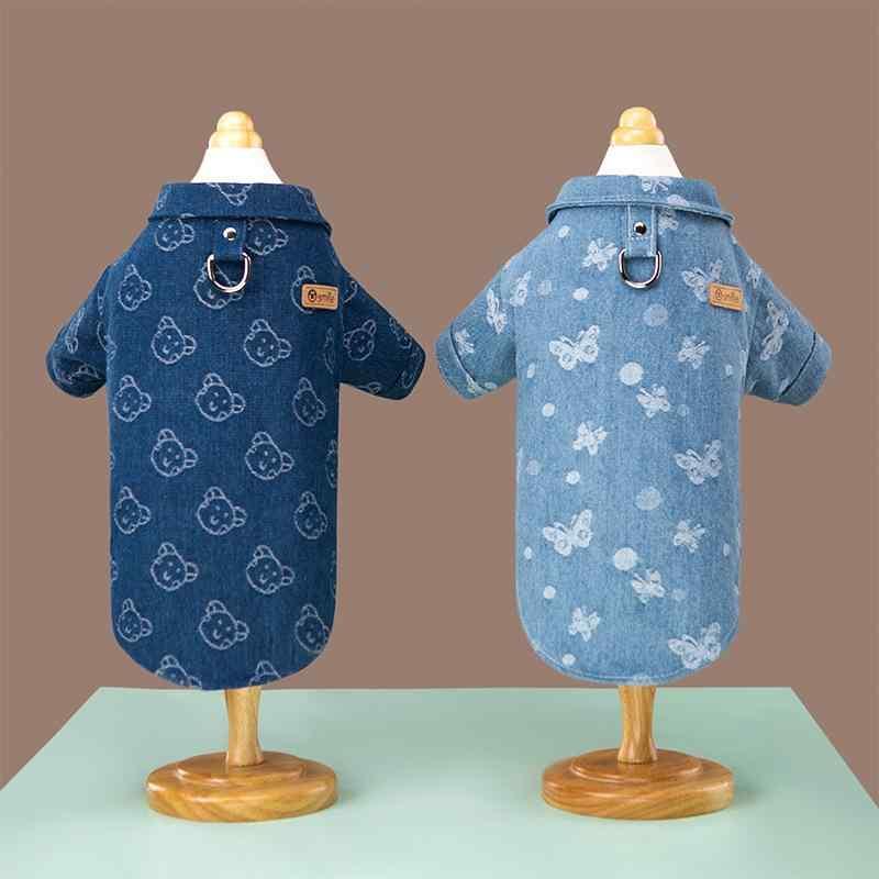 犬 服 デニムシャツ 小型犬 春秋冬 ペット用品 仔犬 チワワ トイプードル 柴犬 ドッグウェア かわいい ..