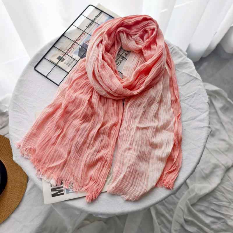 マフラー レディース メンズ ストライプ柄 ショール 春夏 秋冬 配色 切り替え 森ガール スカーフ 190cm×75cm オレンジ系 ワインレッド