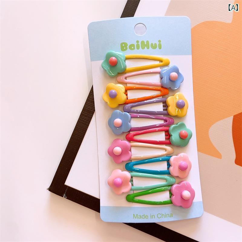 ヘアピン キッズ 子供用 花柄 幾何学模様 ヘアクリップ かわいい 動物 果物モチーフ ヘアアクセサリー