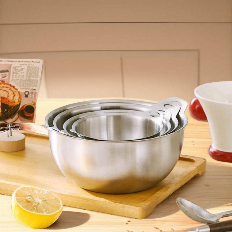 ボウル ステンレス製 料理ボウル 持ち手付き 小鉢 サラダボウル 混ぜご飯 漬物 現代風 シンプル 無地 ..