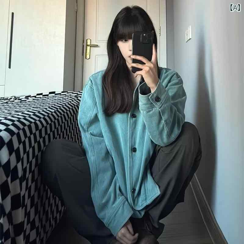 ・袖丈: 長袖・袖型: 通常袖・ネックライン: 襟付き・素材: デニム・柄: その他・カラー: 孔雀グリーン・サイズ: M、L、XL、2XL・スタイル: 通勤・前立て: シングルブレスト・主素材: その他・主素材含量: 95%以上・スタイル: アーバン