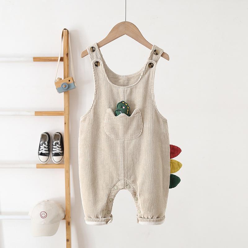 子供用背带裤 ベビー キッズ コーデュロイ ロングパンツ 0歳 1歳 2歳 3歳 かわいい 春秋 冬 中性 男女..