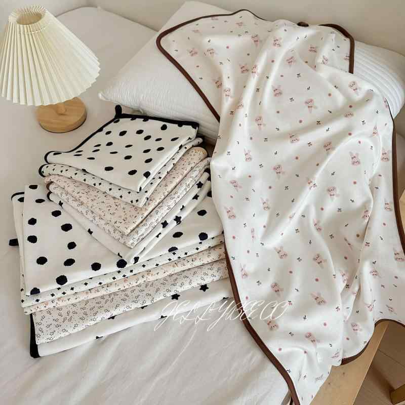 毛布 ベビー 波ドット柄 ブランケット ひざ掛け お昼寝 羊毛 ドイツ製 子供用 黒 白 ブラウン系