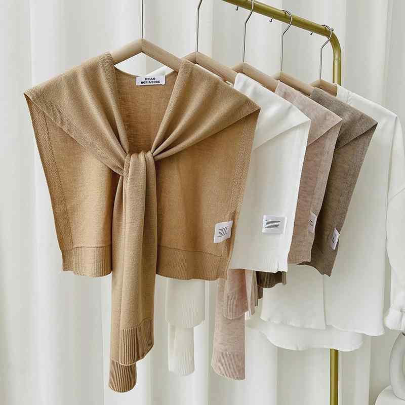 ニット ショール レディース 春夏 薄手 韓国風 高級感 無地 冷房対策 接触冷感 肩掛け ストール 襟巻き..