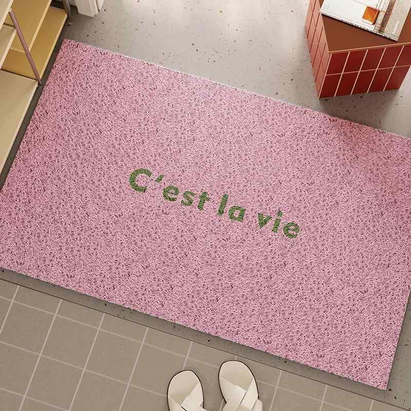 玄関マット ins風 マカロンカラー 泥落としマット 耐摩耗 滑り止め付き バスマット キッチンマット フロアマット