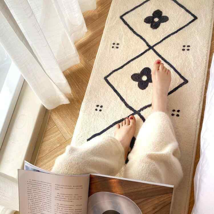 ラグ カーペット マット 玄関マット バスマット 室内 ポリエステル 繊維 洗える 韓国風 北欧 モダン シンプル 長方形 40 120cm 50 120cm 60 160cm 60 180cm 80 160cm 80 180cm 100 200cm