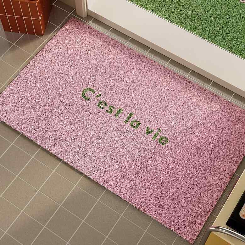 玄関マット PVCマット マカロンカラー 泥落としマット 耐摩耗 滑り止め付き 屋内 屋外 手洗い可能 ピンク系 紫系 緑系 青系 40 60 50 80 60 90 60 120 80 100 80 120 90 120 100 120 120 120