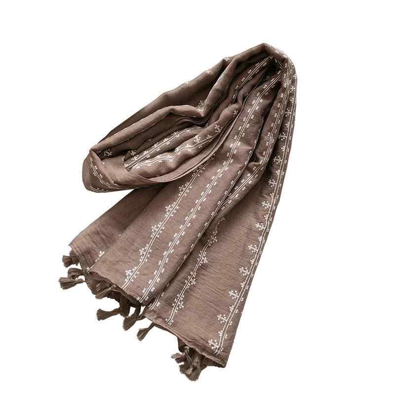 マフラー レディース 春夏 秋冬 日系 ストール ショール 薄手 大判 かわいい 防寒 幾何柄 アクリル 学生 通勤 通学