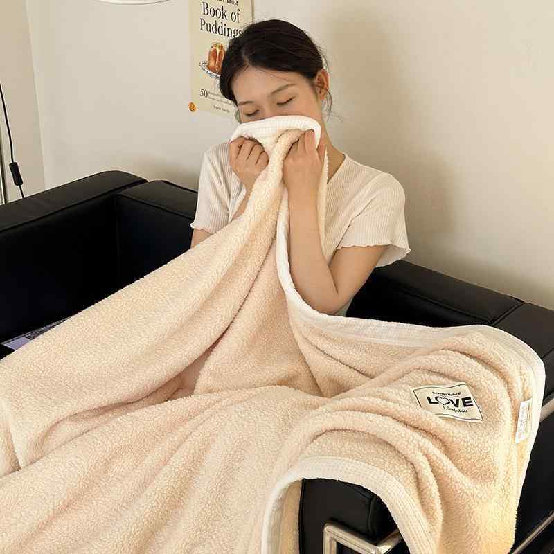 毛布 秋冬用 加厚 羊羔 泰迪 ブランケット ソファ ベッド あったか 寝具 ポリエステル 無地 韓国風 100 150cm 150 200cm