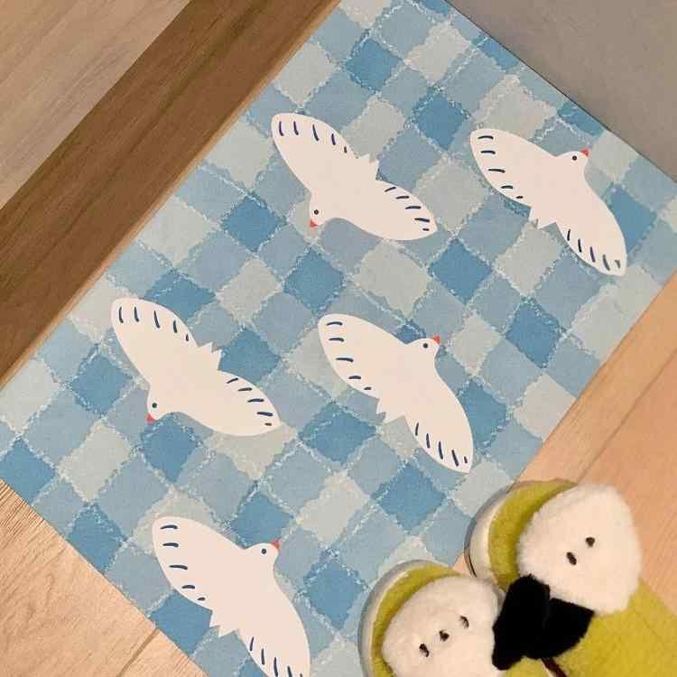 ・素材: 硅藻泥・形状: 方形・柄: 植物花卉・洗濯方法: 手洗い・カラー: 飞鸟集A, 飞鸟集B, 飞鸟集C, 藍色情书, 格纹蝴蝶结-藍, 格纹蝴蝶结-绿・サイズ: 40*60cm, 50*80cm, 60*90cm・場所: 浴室・スタ...