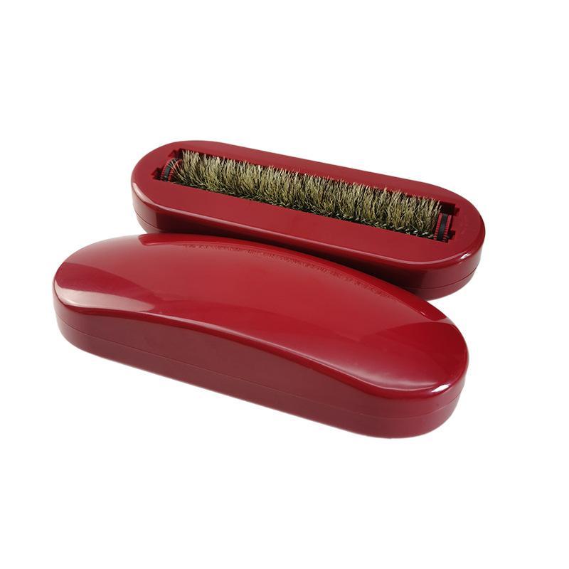 ブラシ 家庭用 掃除用品 ほこり取り ソファ カーペット クリーニング 豚毛 ABS 樹脂製 レッド 赤 孔雀..