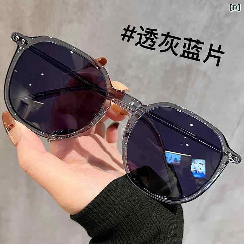 サングラス レディース メンズ 紫外線カット UV400 茶色 フレーム フルフレーム 丸メガネ 伊達メガネ ファッション 普段使い 街頭 運転