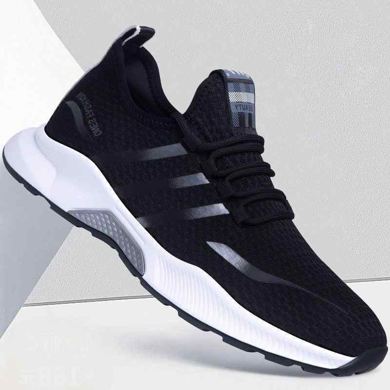 スニーカー メンズ 男性用 スポーツ ランニングシューズ 運動靴 通気性 メッシュ 軽量 快適 ローカット 紐靴 黒 緑 春夏 秋