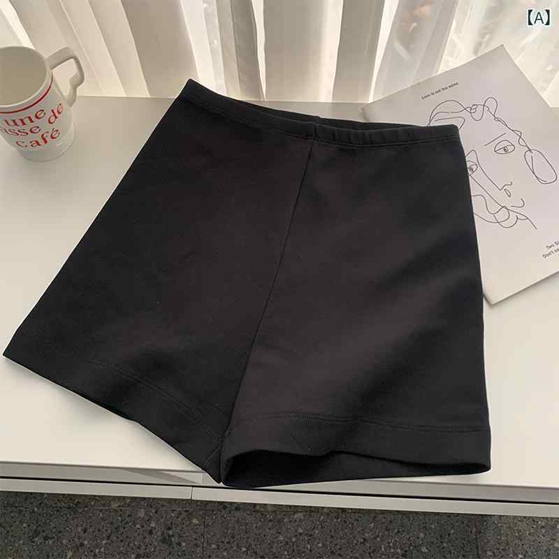 ショートパンツ レディース 春夏 スポーティー 高伸縮性 無地 スリムフィット 運動 部屋着 ヨガパンツ 高見え 短パン 黒 グレー