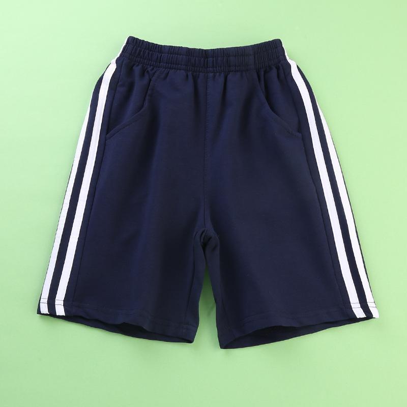 子供用パンツ スクールパンツ キッズ ハーフパンツ スポーツ 短パン 紺色 無地 薄手 ウエストゴム 110cm 120cm 130cm 140cm 150cm 160cm 170cm 180cm