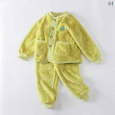 子供用パジャマ キッズ 男の子 女の子 フランネル 刺繍 厚手 ルームウェア 上下セット ピンク いちご 車 クマ パンダ 秋冬